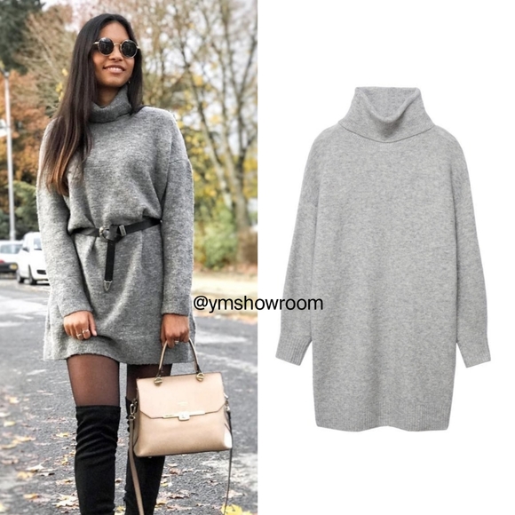 MANGO Sweater dress - Picture 1 of 9